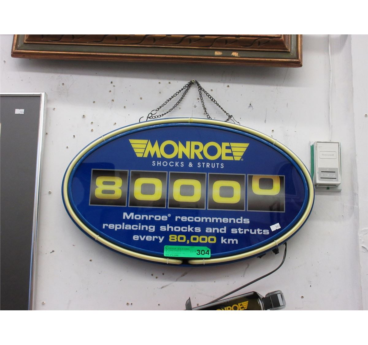 Monroe electric neon wall sign
