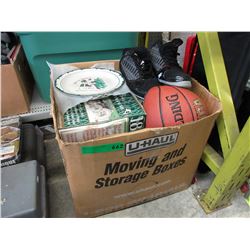 Box of used household items