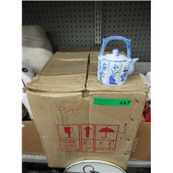 Case of 4" mini teapots