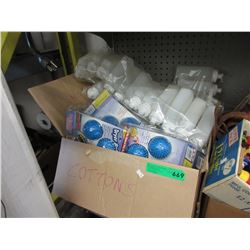 New dryers ball and squeeze bottles.