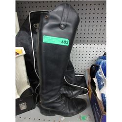 Used leather riding boots - size 37