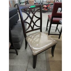 New - Dining chair with upholstered chenille seat