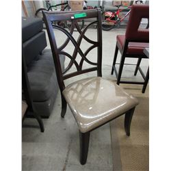 New - Dining chair with upholstered chenille seat