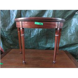 Victorian Card Table - Demi Lune when closed