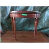 Image 1 : Victorian Card Table - Demi Lune when closed