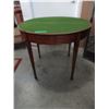 Image 2 : Victorian Card Table - Demi Lune when closed