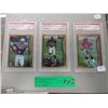 Image 1 : 3 Graded 1998 Football cards