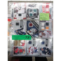 18 NHL Upper Deck jersey cards