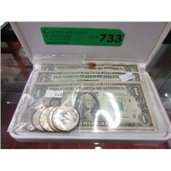 US $1 bills & .50 cent pieces