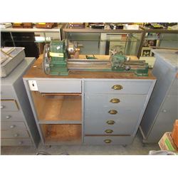 Used metal lathe on stand