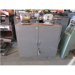 Used wood shop cupboard with key