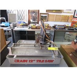 Used electric tile saw