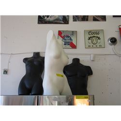 Used torso mannequin & 2 shirt forms