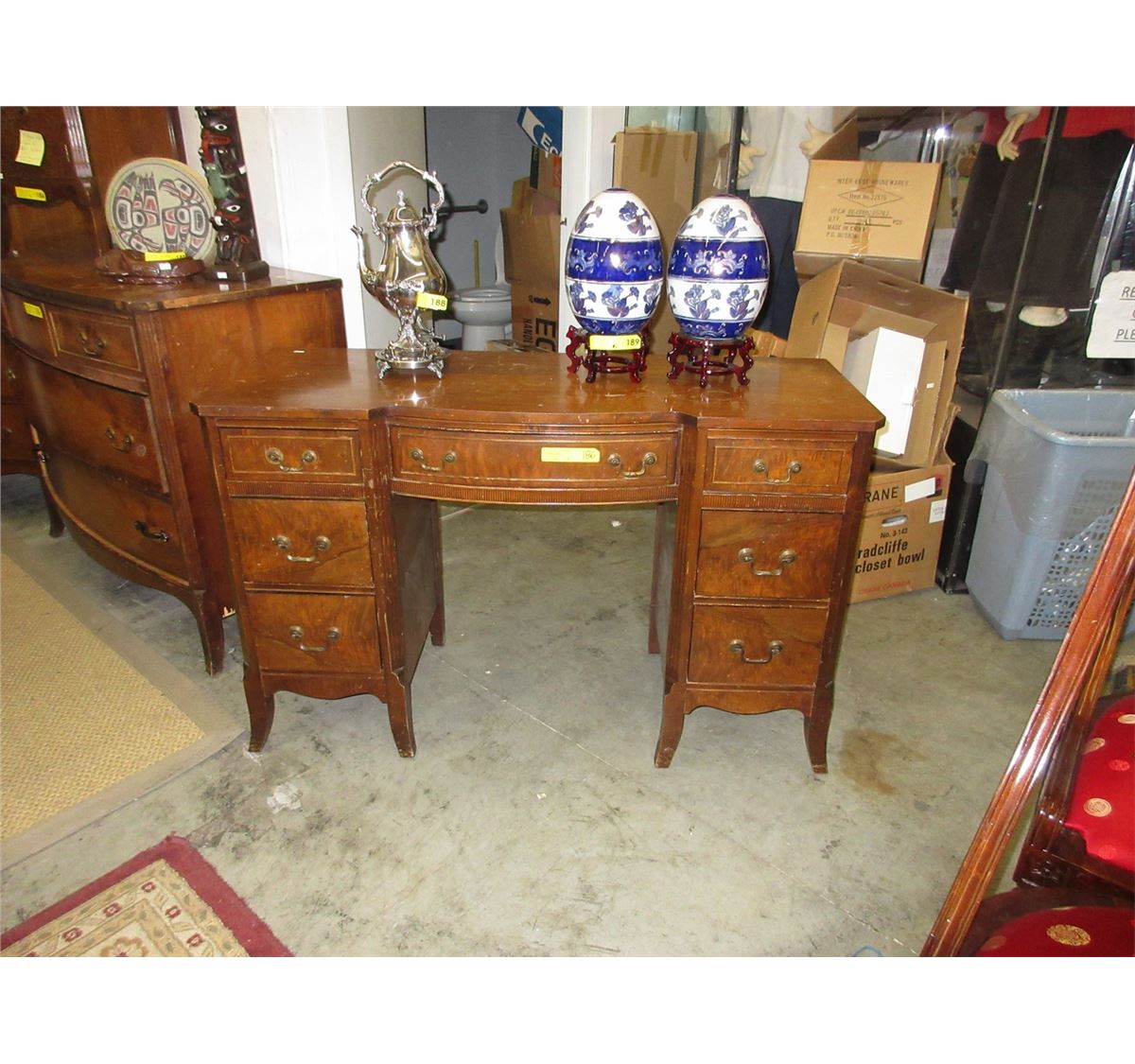 Vintage Walnut "Knechtel" bedroom furniture