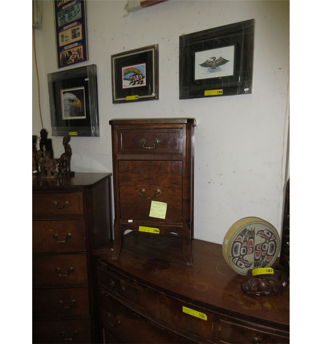 Vintage Walnut "Knechtel" bedroom furniture