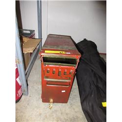 Metal ammo box - repainted red