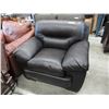 Image 1 : New - Brown leather arm chair