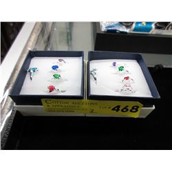 Ten new fashion rings - assorted colours