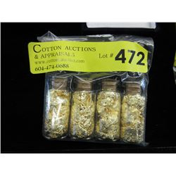4 Vials of gold leaf