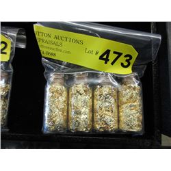 4 Vials of gold leaf