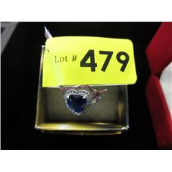 Heart shaped fashion ring stamped .925