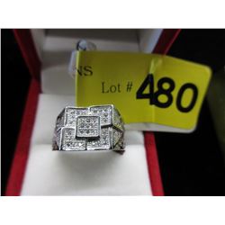 New - Men's cubic zirconia ring