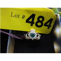 English 9 KT Yellow Gold "Claddagh" ring