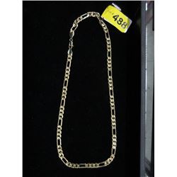 24" Gold plated chain.