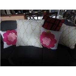 5 New throw cushions