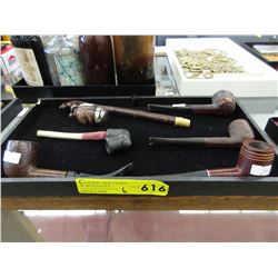 6 Collectible pipes - used
