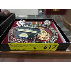 Marine military collectibles