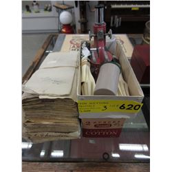 Bundle of cancelled 1945 cheques & more