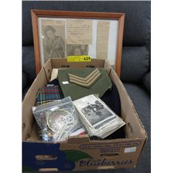 Vintage photograph & military memorabilia