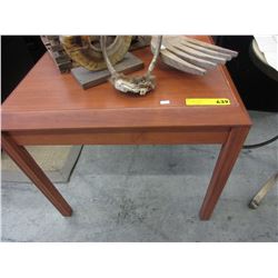 Wood end table