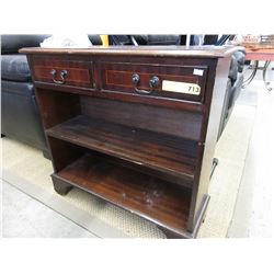 Small wood cabinet with shelves - used