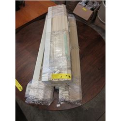 3 Wood slat blinds - used