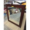 Image 1 : New - Wood framed wall mirror