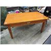 Image 1 : Large Oak desk with drawer