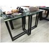 Image 1 : Glass top console table