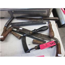 5 Vintage draw knives & scrapers