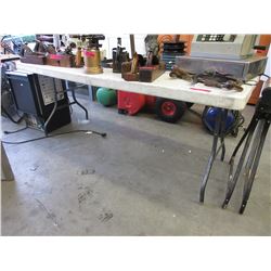 Folding resin table - used