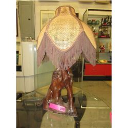 Vintage wood lamp