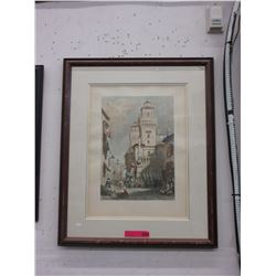 Large framed engraving "Ferraral"