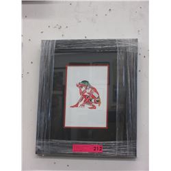 Richard Shorty - Framed print "Frog Dancer"