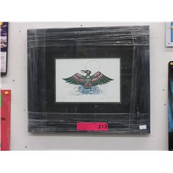 Richard Shorty - Framed print "Loons Looking Out