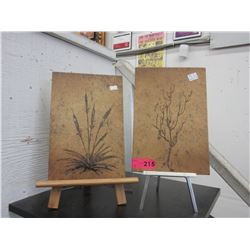 Pair of Mid-Century Italian tiles