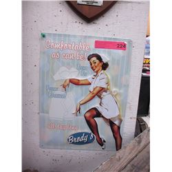 Metal "Brody's" underwear sign - replica