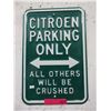 Image 1 : Metal "Citroen" parking sign