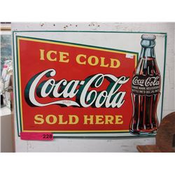 1999 Coca Cola tin sign