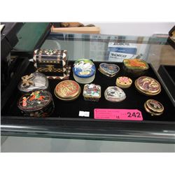 12 Small keepsake & other boxes